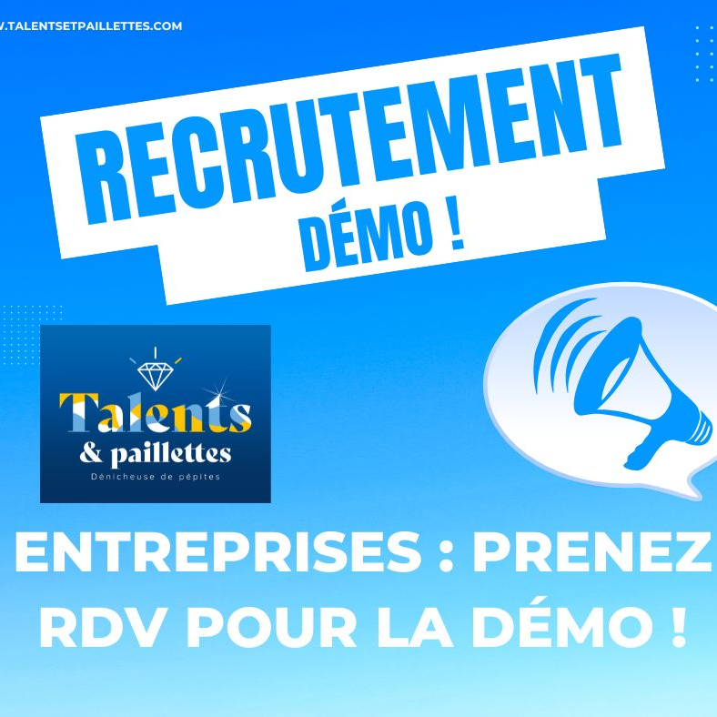 Démo pour entreprises de la plateforme Talents & Paillettes : prenez rdv !